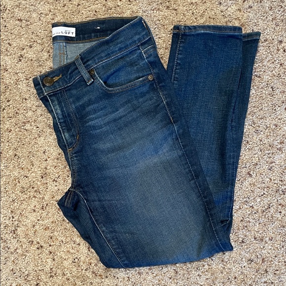 LOFT Denim - LOFT Dark Blue Skinny Jeans